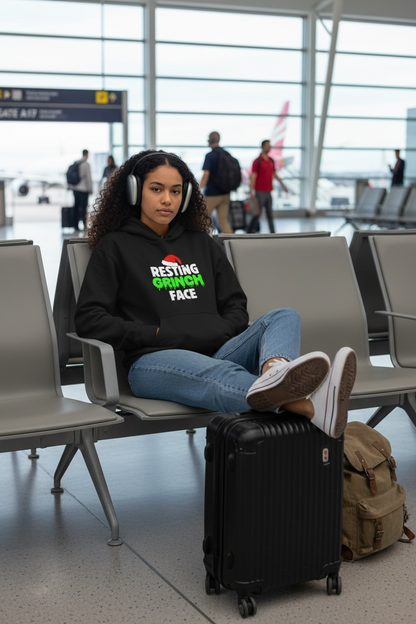 Resting Grinch Face Unisex Hoodie