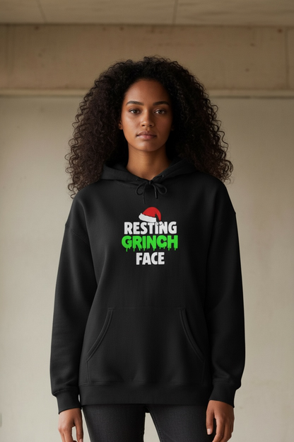 Resting Grinch Face Unisex Hoodie