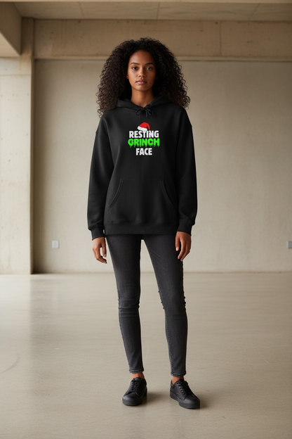 Resting Grinch Face Unisex Hoodie